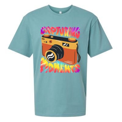 Capturing Mots Photography Photographer Camera Gift Sueded Cloud Jersey T-Shirt