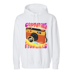 Capturing Mots Photography Photographer Camera Gift Garment-Dyed Fleece Hoodie