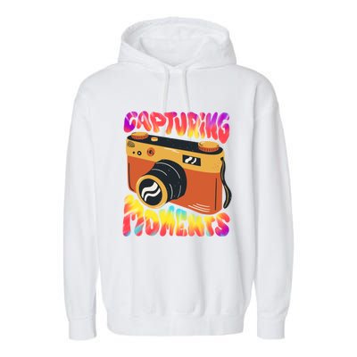 Capturing Mots Photography Photographer Camera Gift Garment-Dyed Fleece Hoodie