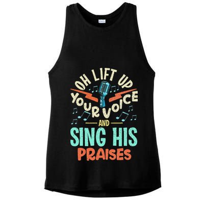 Christian Music Quote Inspirational Choir Singer Or Director Ladies PosiCharge Tri-Blend Wicking Tank