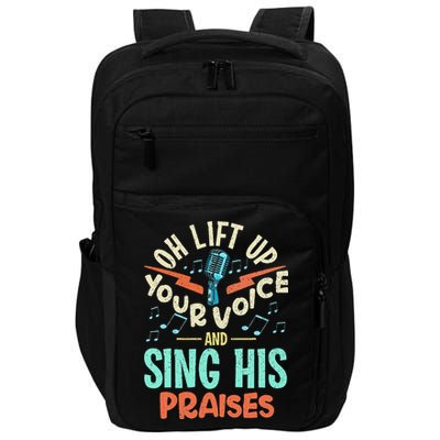 Christian Music Quote Inspirational Choir Singer Or Director Impact Tech Backpack