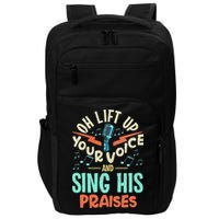 Christian Music Quote Inspirational Choir Singer Or Director Impact Tech Backpack