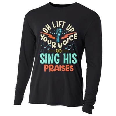 Christian Music Quote Inspirational Choir Singer Or Director Cooling Performance Long Sleeve Crew