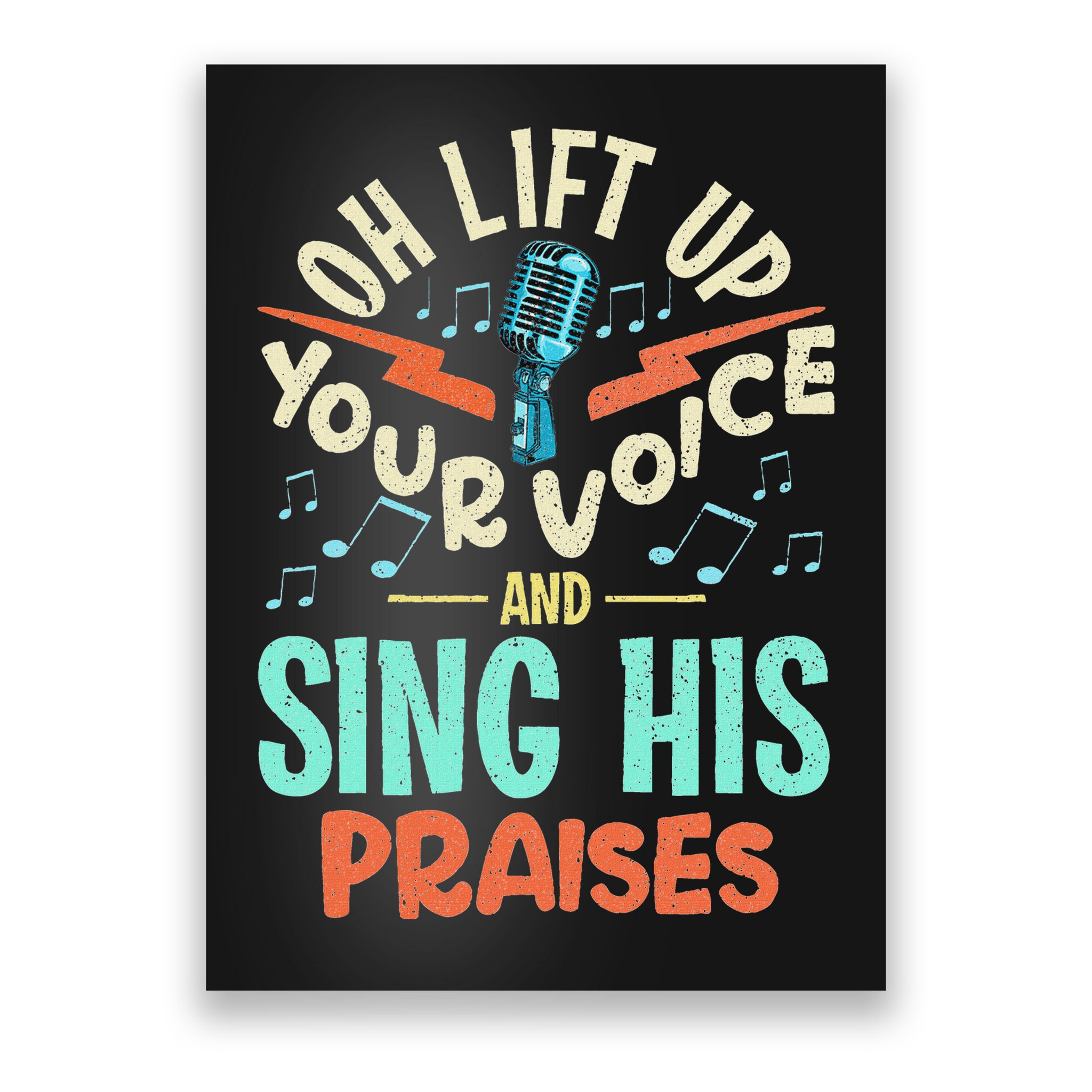 Christian Music Quote Inspirational Choir Singer Or Director Poster
