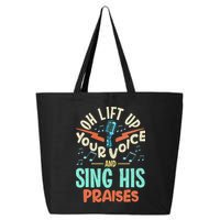 Christian Music Quote Inspirational Choir Singer Or Director 25L Jumbo Tote
