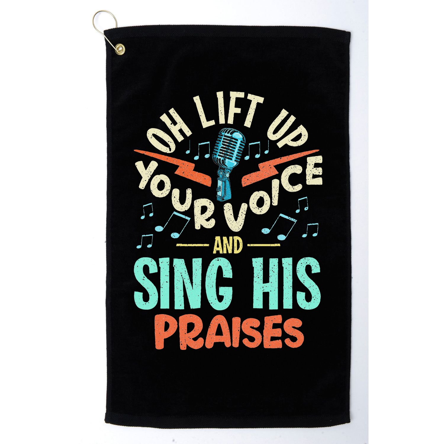 Christian Music Quote Inspirational Choir Singer Or Director Golf Towel