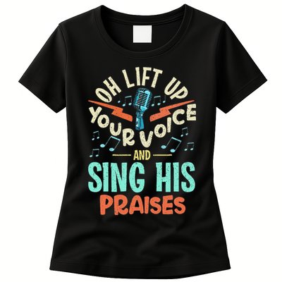 Christian Music Quote Inspirational Choir Singer Or Director Womens T-Shirt