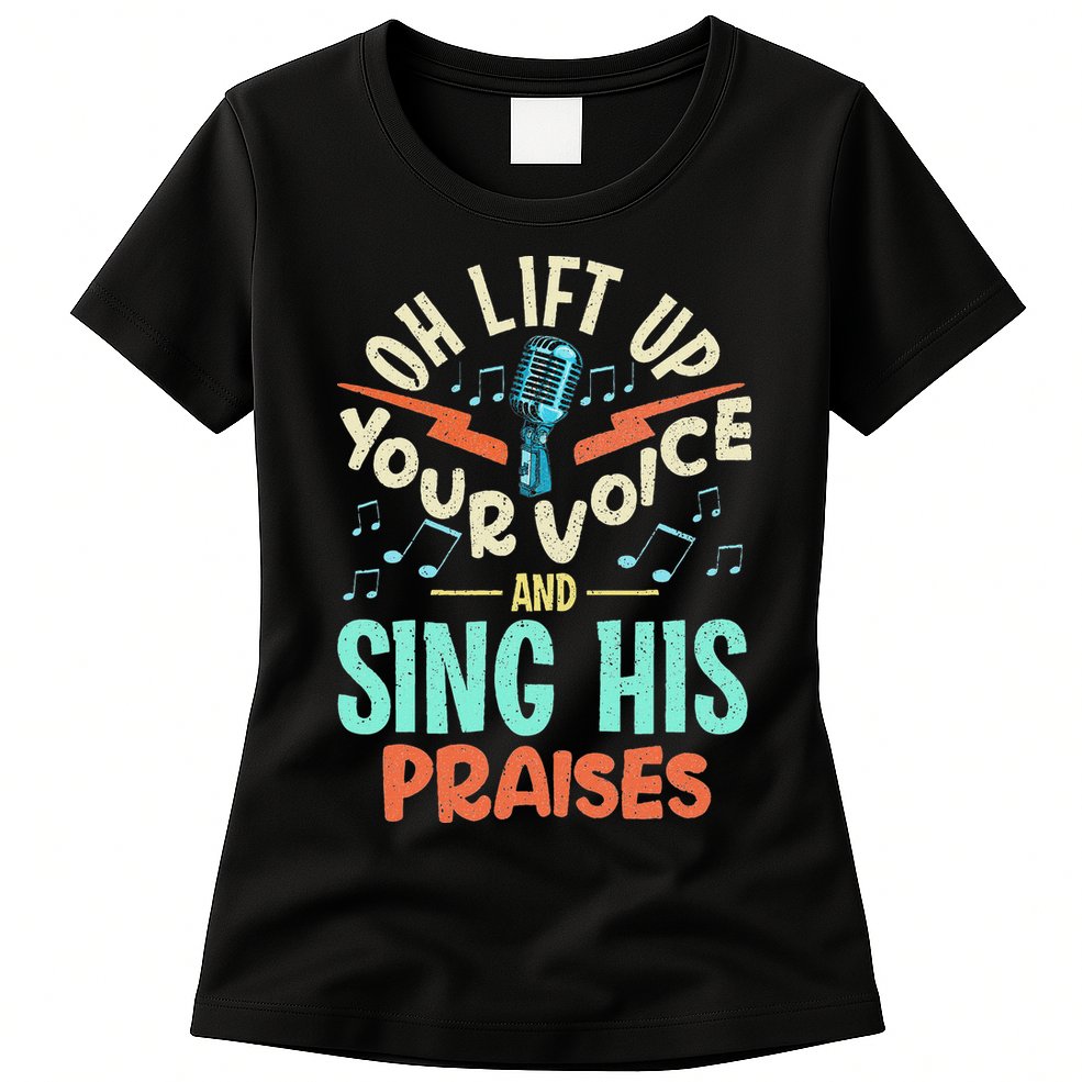 Christian Music Quote Inspirational Choir Singer Or Director Womens T-Shirt