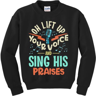 Christian Music Quote Inspirational Choir Singer Or Director Kids Sweatshirt