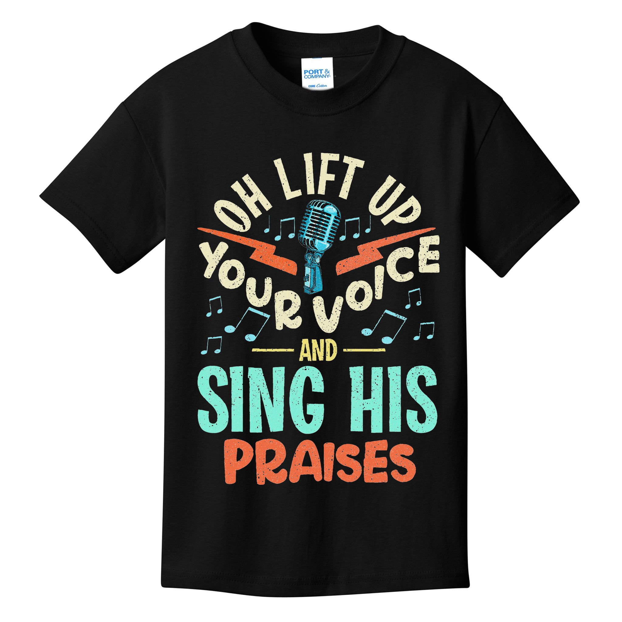 Christian Music Quote Inspirational Choir Singer Or Director Kids T-Shirt