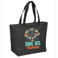 Christian Music Quote Inspirational Choir Singer Or Director Zip Tote Bag