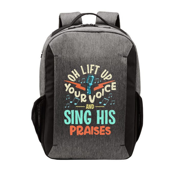 Christian Music Quote Inspirational Choir Singer Or Director Vector Backpack
