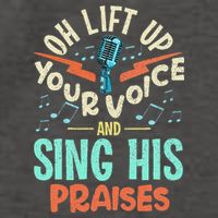 Christian Music Quote Inspirational Choir Singer Or Director Vector Backpack