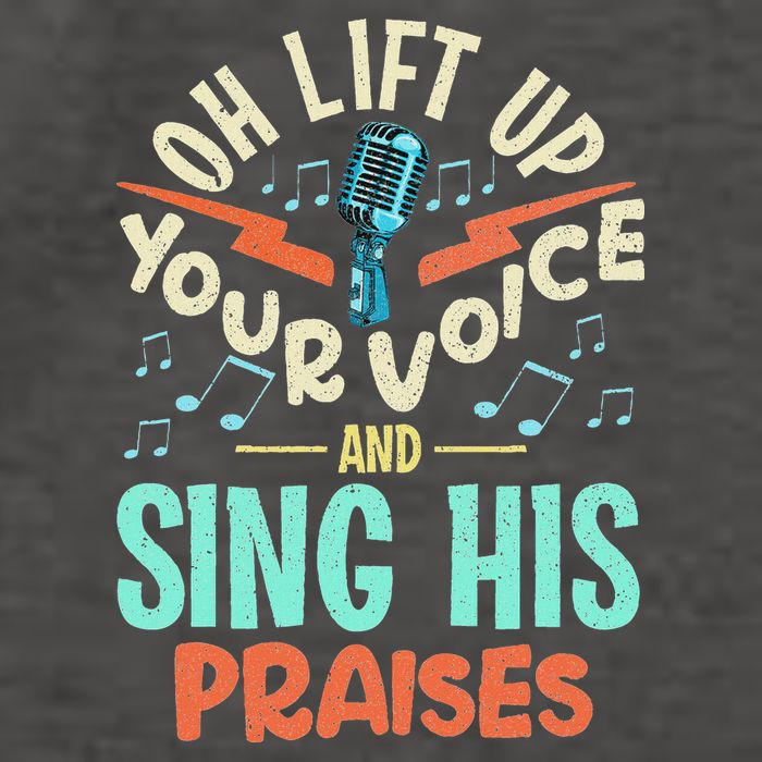 Christian Music Quote Inspirational Choir Singer Or Director Vector Backpack