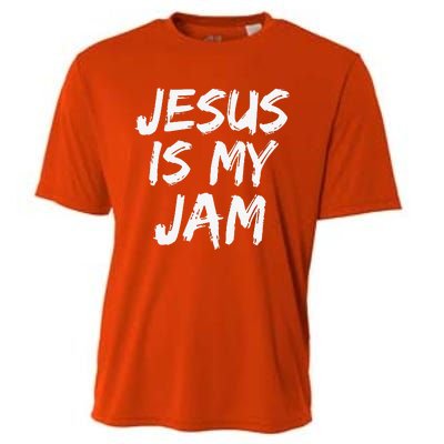 Christian Music Quote Gift For Worship Jesus Is My Jam Cooling Performance Crew T-Shirt