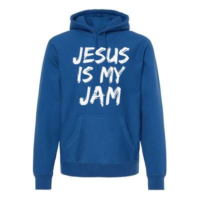 Christian Music Quote Gift For Worship Jesus Is My Jam Premium Hoodie