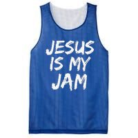 Christian Music Quote Gift For Worship Jesus Is My Jam Mesh Reversible Basketball Jersey Tank