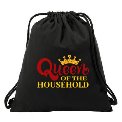 Celebrate Mom Queen Of The Household Gift Drawstring Bag