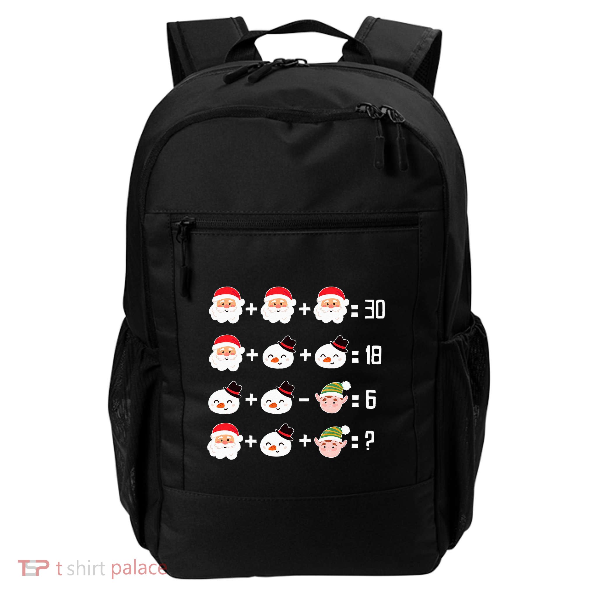 Christmas Math Quiz Math Teacher Christmas Daily Commute Backpack