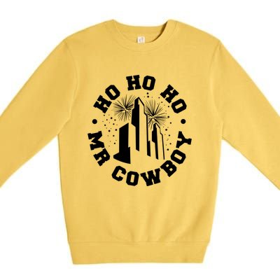 Christmas Movies Quote Ho Ho Ho Mr Cow Xmas Movie Fan Gift Premium Crewneck Sweatshirt