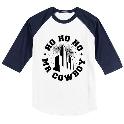 Christmas Movies Quote Ho Ho Ho Mr Cow Xmas Movie Fan Gift Baseball Sleeve Shirt