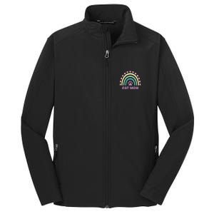 Cat Mom Rainbow Heart Core Soft Shell Jacket