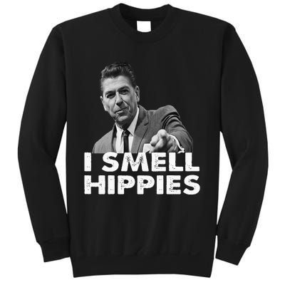 Conservative Merica Ronald Reagan I Smell Hippies Sweatshirt