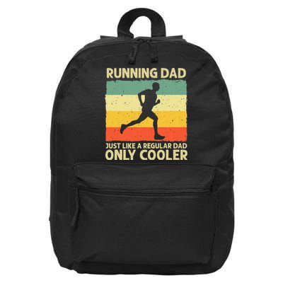 Coach Marathoner Running For Dad Marathon Runner 16 in Basic Backpack