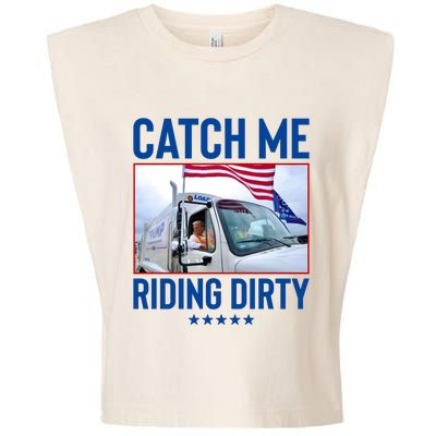 Catch Me Riding Dirty Garment-Dyed Women's Muscle Tee