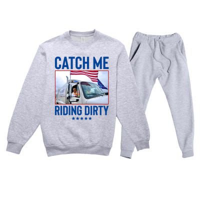 Catch Me Riding Dirty Premium Crewneck Sweatsuit Set