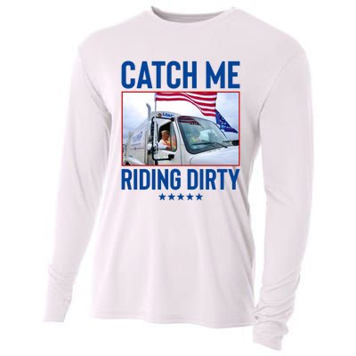 Catch Me Riding Dirty Cooling Performance Long Sleeve Crew