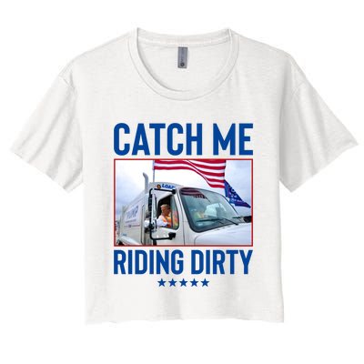 Catch Me Riding Dirty Women's Crop Top Tee