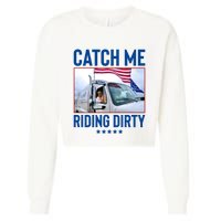 Catch Me Riding Dirty Cropped Pullover Crew