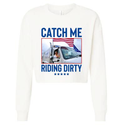 Catch Me Riding Dirty Cropped Pullover Crew