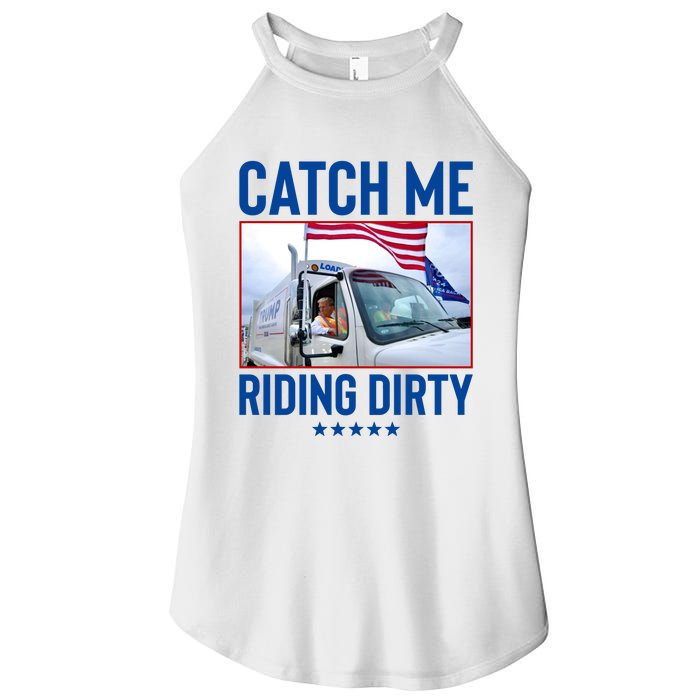 Catch Me Riding Dirty Women's Perfect Tri Rocker Tank