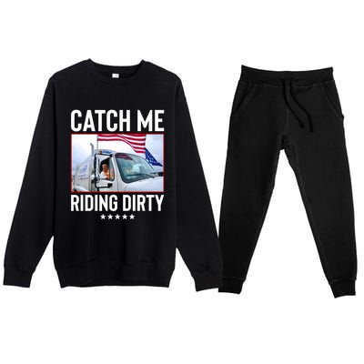 Catch Me Riding Dirty Premium Crewneck Sweatsuit Set