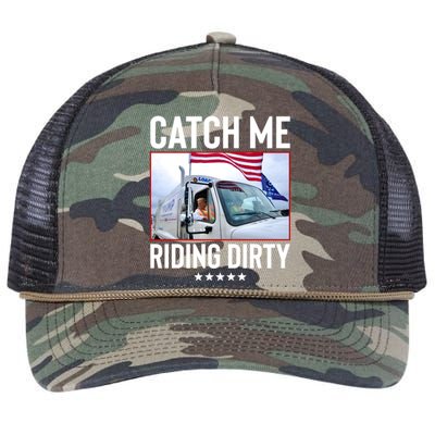 Catch Me Riding Dirty Retro Rope Trucker Hat Cap