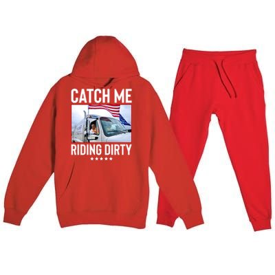 Catch Me Riding Dirty Premium Hooded Sweatsuit Set