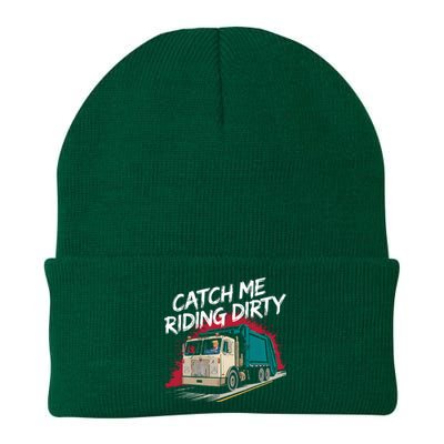 Catch Me Riding Dirty Garbage Vote Trump 2024 Knit Cap Winter Beanie