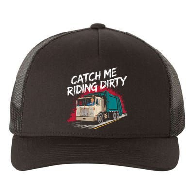 Catch Me Riding Dirty Garbage Vote Trump 2024 Yupoong Adult 5-Panel Trucker Hat