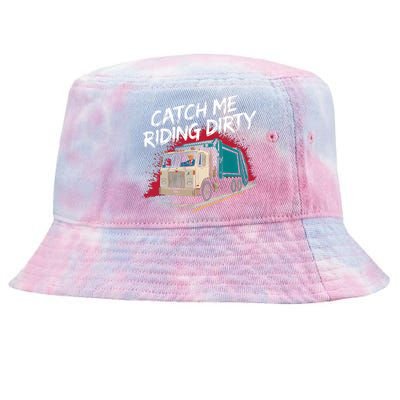 Catch Me Riding Dirty Garbage Vote Trump 2024 Tie-Dyed Bucket Hat