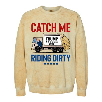 Catch Me Riding Dirty Colorblast Crewneck Sweatshirt