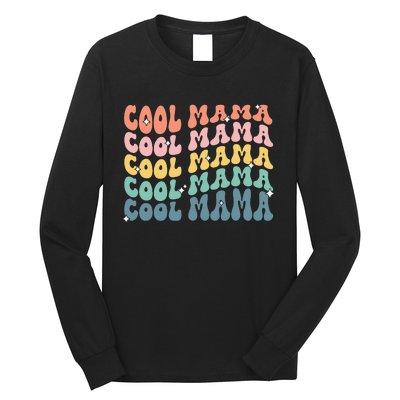 Cool Mama Retro Mothers Day New Mom Pregnancy Announcement Long Sleeve Shirt