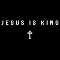Christian Minimalist Religious Christ Jesus Is King Cross Womens Tank Top