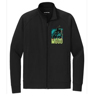 Current Mood Resting Witch Face Halloween Meme Funny Scary Gift Stretch Full-Zip Cadet Jacket