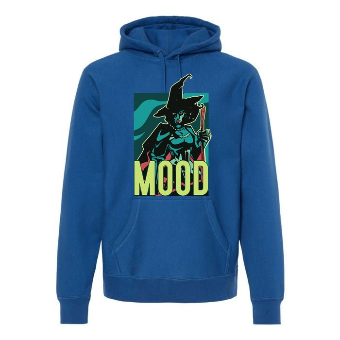 Current Mood Resting Witch Face Halloween Meme Funny Scary Gift Premium Hoodie