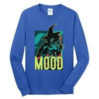 Current Mood Resting Witch Face Halloween Meme Funny Scary Gift Tall Long Sleeve T-Shirt