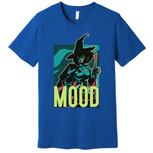 Current Mood Resting Witch Face Halloween Meme Funny Scary Gift Premium T-Shirt