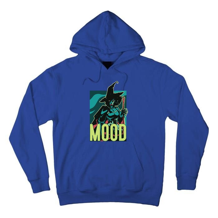 Current Mood Resting Witch Face Halloween Meme Funny Scary Gift Tall Hoodie