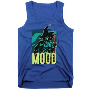 Current Mood Resting Witch Face Halloween Meme Funny Scary Gift Tank Top